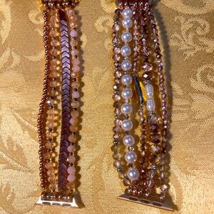 Elegant Beaded iWatch Bands
